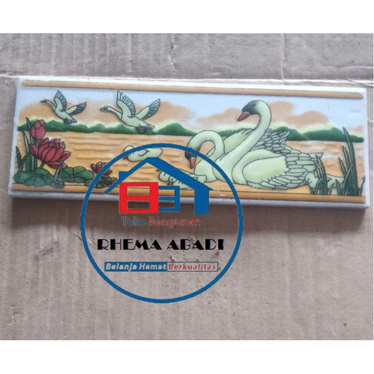 RHEMA ABADI  List Keramik 20 cm  / Lis / Listello/ VARIASI LIS KERAMIK