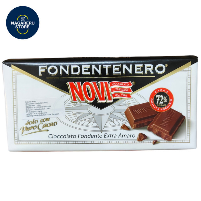 

Novi tavoletta fondentenero amora (coklat hitam) 100gr