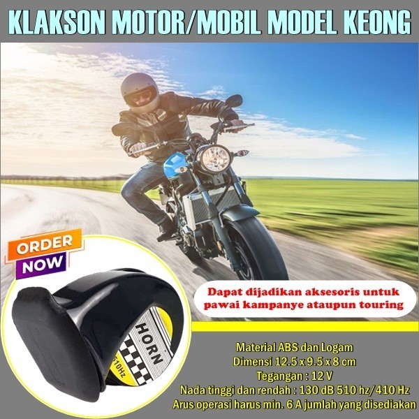 Klakson snail 12v klakson mobil motor keong suara keras berkualitas
