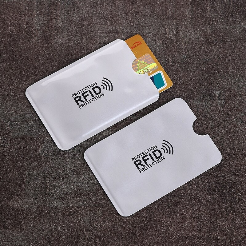 

RFID Blocking Card Sleeve Aluminum Foil Anti-theft Swipe Anti-demagnetization Case Shielding Bag