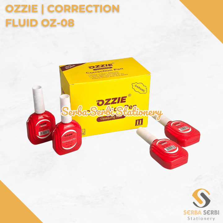 

GROSIR (1 BIJI) OZZIE - CORRECTION PEN FLUID / CAIRAN KOREKSI / TIP-EX / TIP-X / STIPO CAIR OZ-08