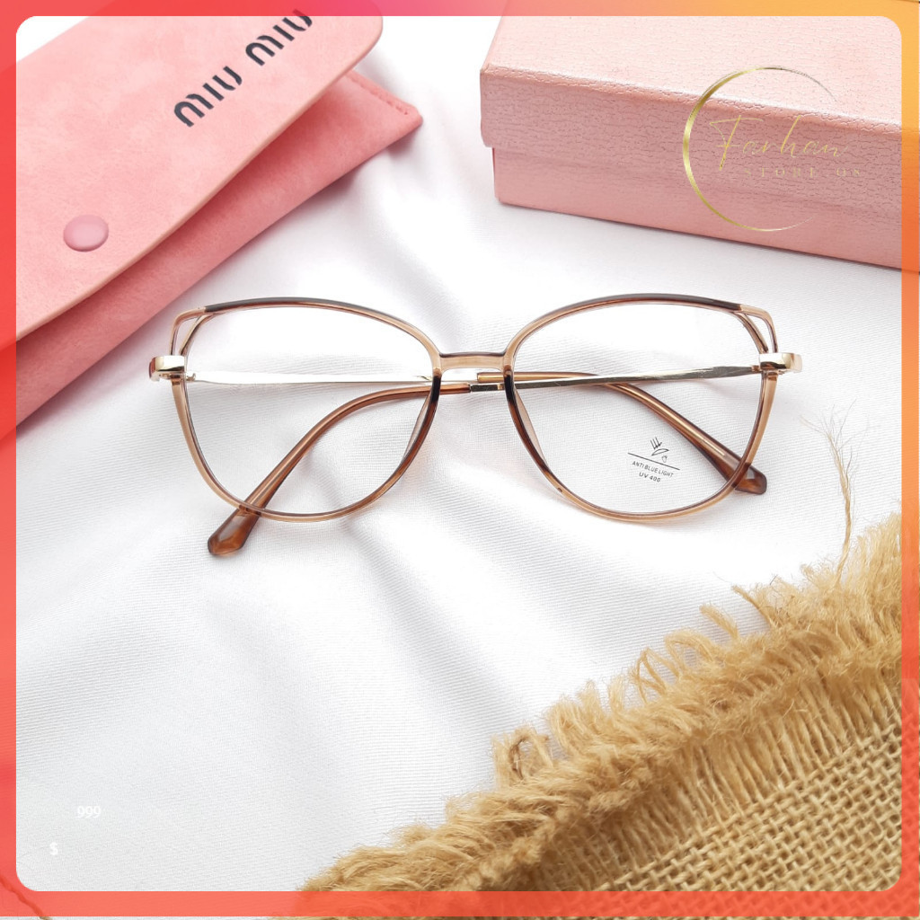 FRAME KACAMATA 8830// LENSA ANTIRADIASI, PHOTOCROMIC, BLUERAY, BLUECROMIC, BROWNCROMIC