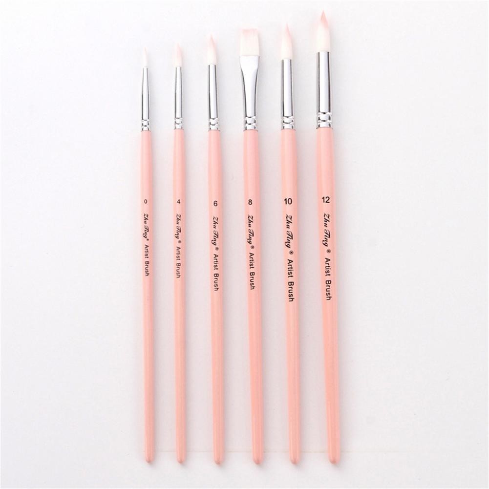

Paint Brush Nylon Paint Brush Set Comfortable Grip Portable Durable Rock Canvas Paint Brush Set