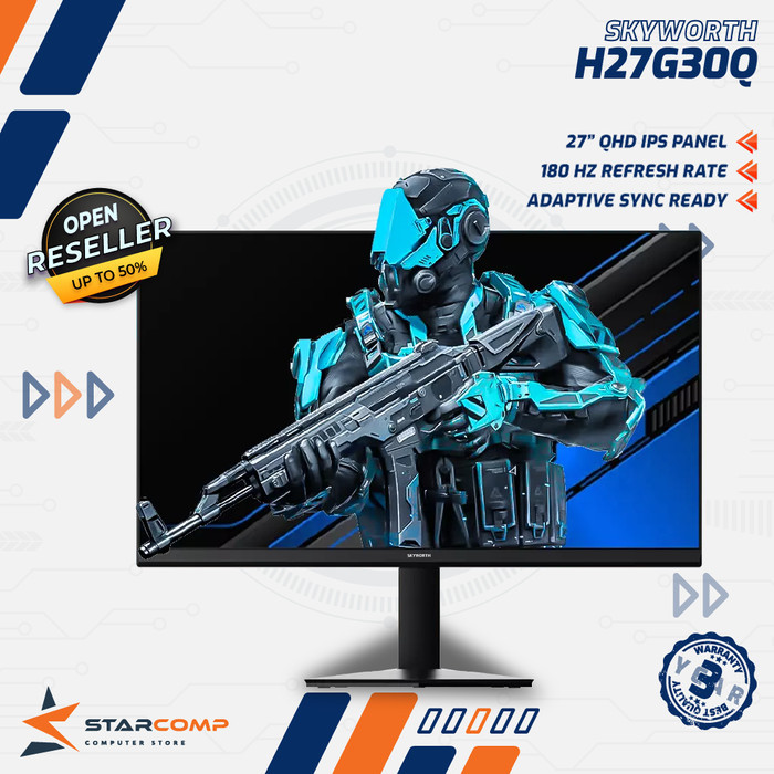 Monitor SKYWORTH H27G30Q 27" QHD 2K IPS 180Hz Gaming H27 inch 1440p