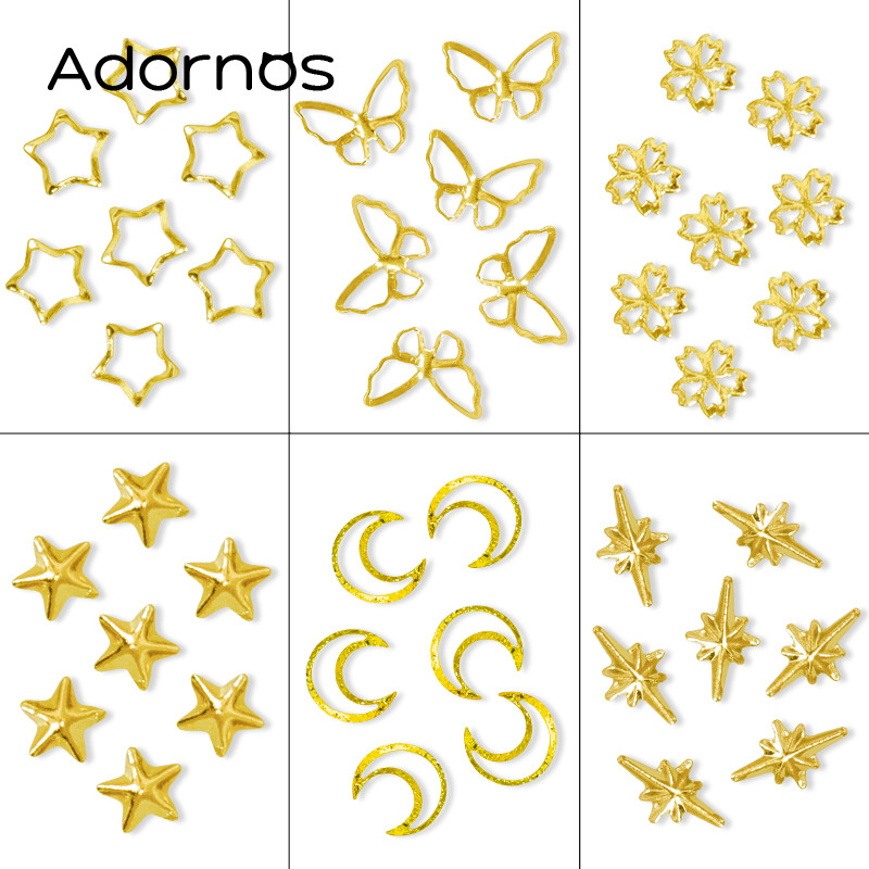 

5g Resin Glitter Star Moon Metal Rivet Fillings Accessories Epoxy Resin Silicone Mold Filler Kawaii Keychain Making DIY Crafts