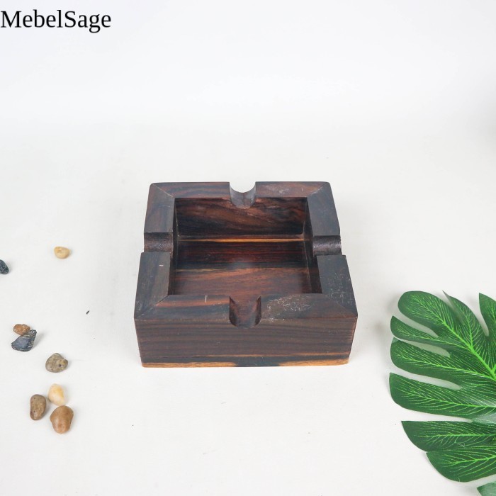 Asbak kayu Rokok Sono Kotak IPX5