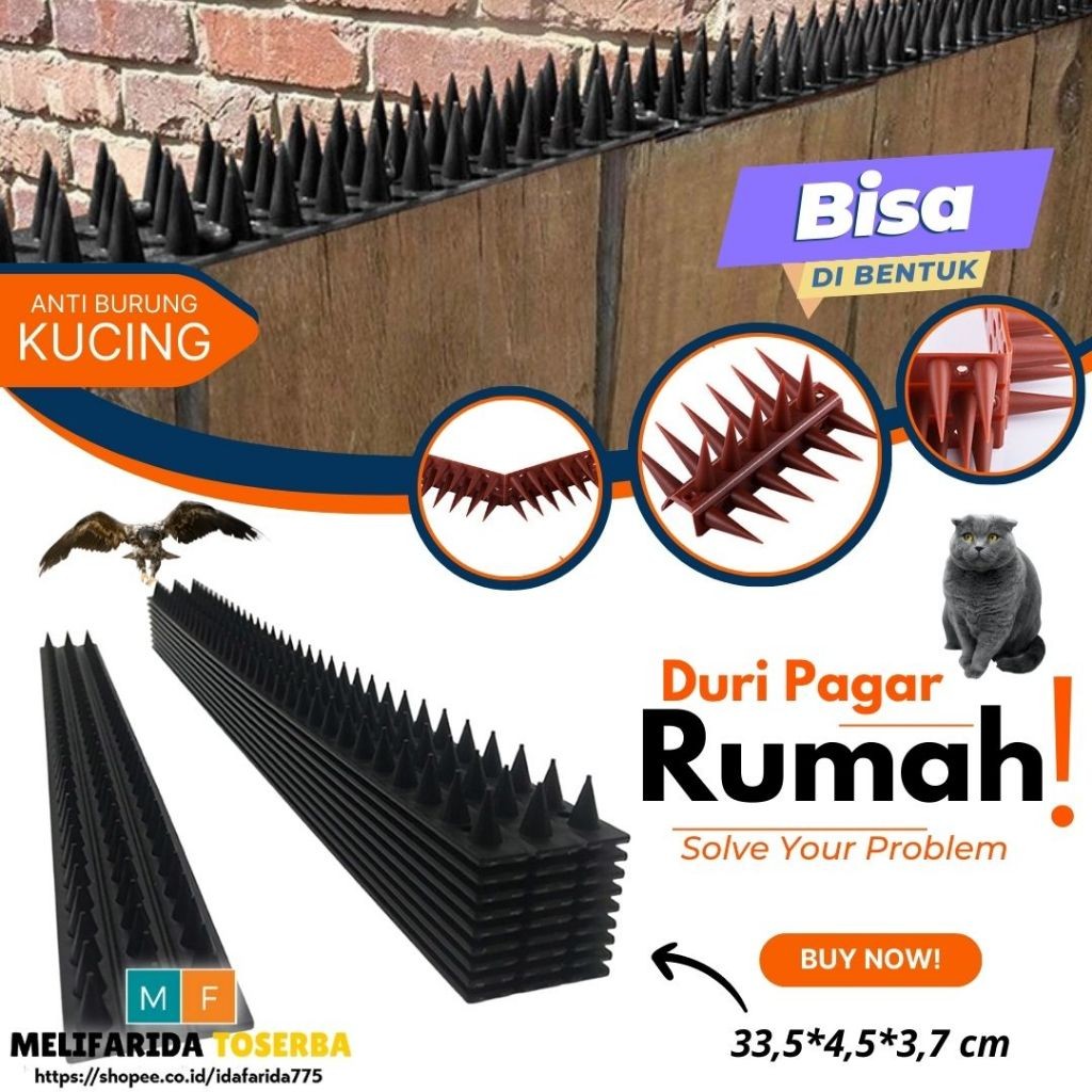 Duri Pengusir Anti Kucing Anjing Untuk Pagar Dinding Pintu Jok Motor