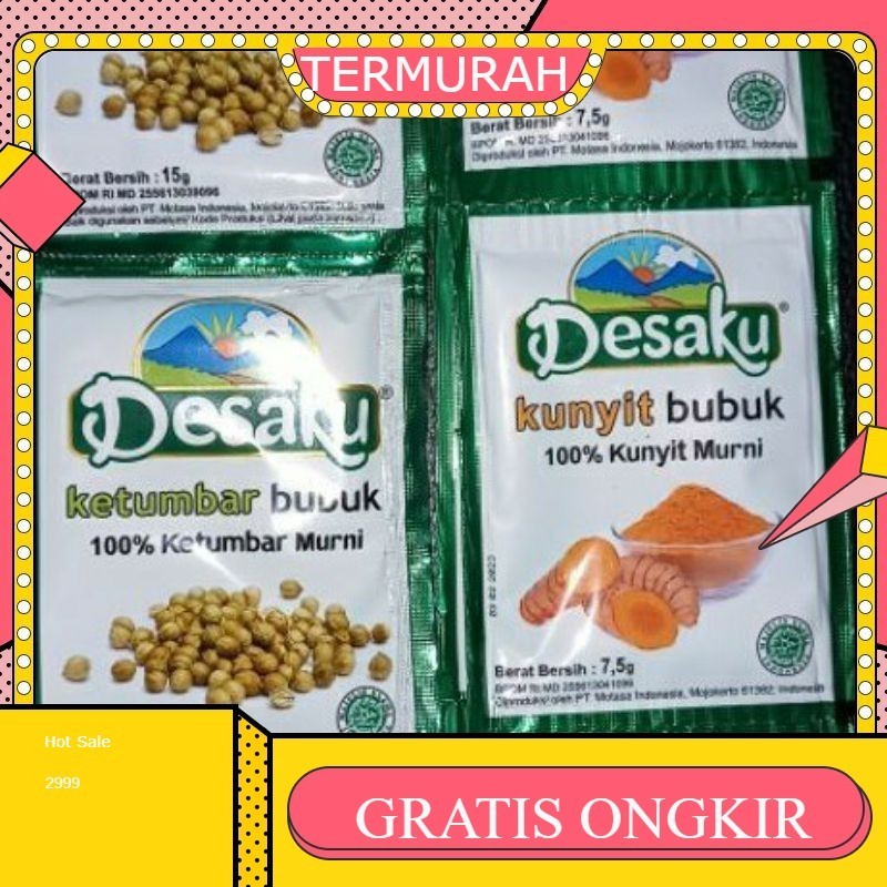 

Desaku Kunyit dan ketumbar bubuk renceng @12 pcs