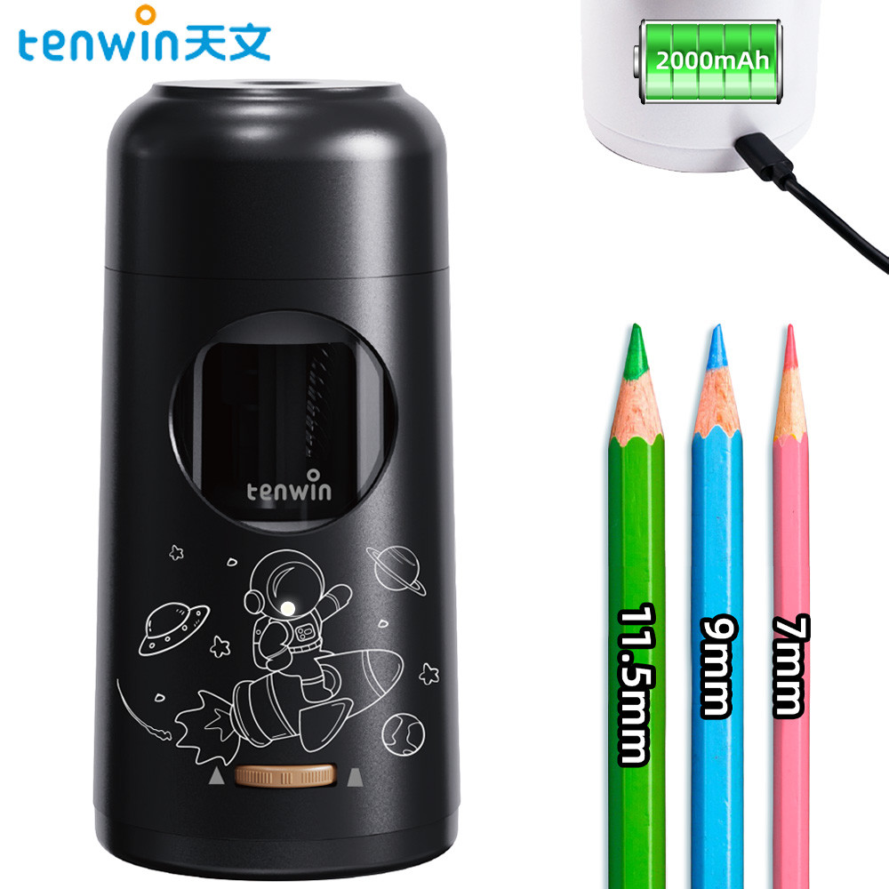 

Tenwin NEW automatic electric sharpener A10 Type-C rechargeable sharpener Student stationery pencil sharpener for gift
