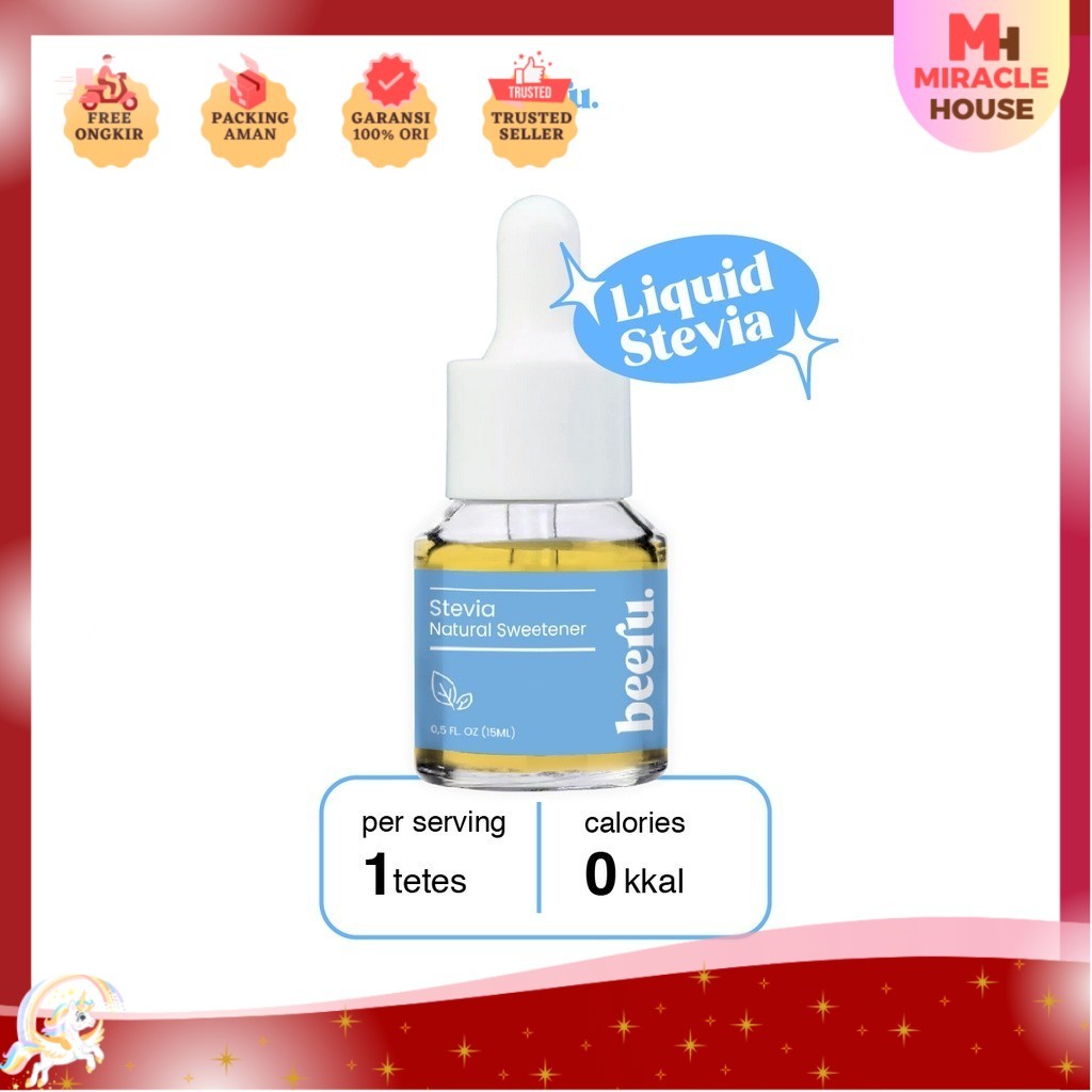 

Beeru Stevia Natural Sweetener - 15mL pemanis alami