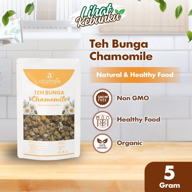 

ALAMEE Teh Chamomile Camomile Tea Flower Relaksasi Kamomile Anxiety Sleep Tidur Susah Alami 5gr LIHAT KEBUNKU
