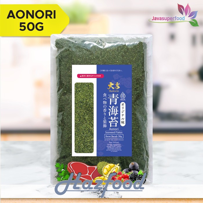 

Aonori Rumput Laut Bubuk Kasar - 50 Gram