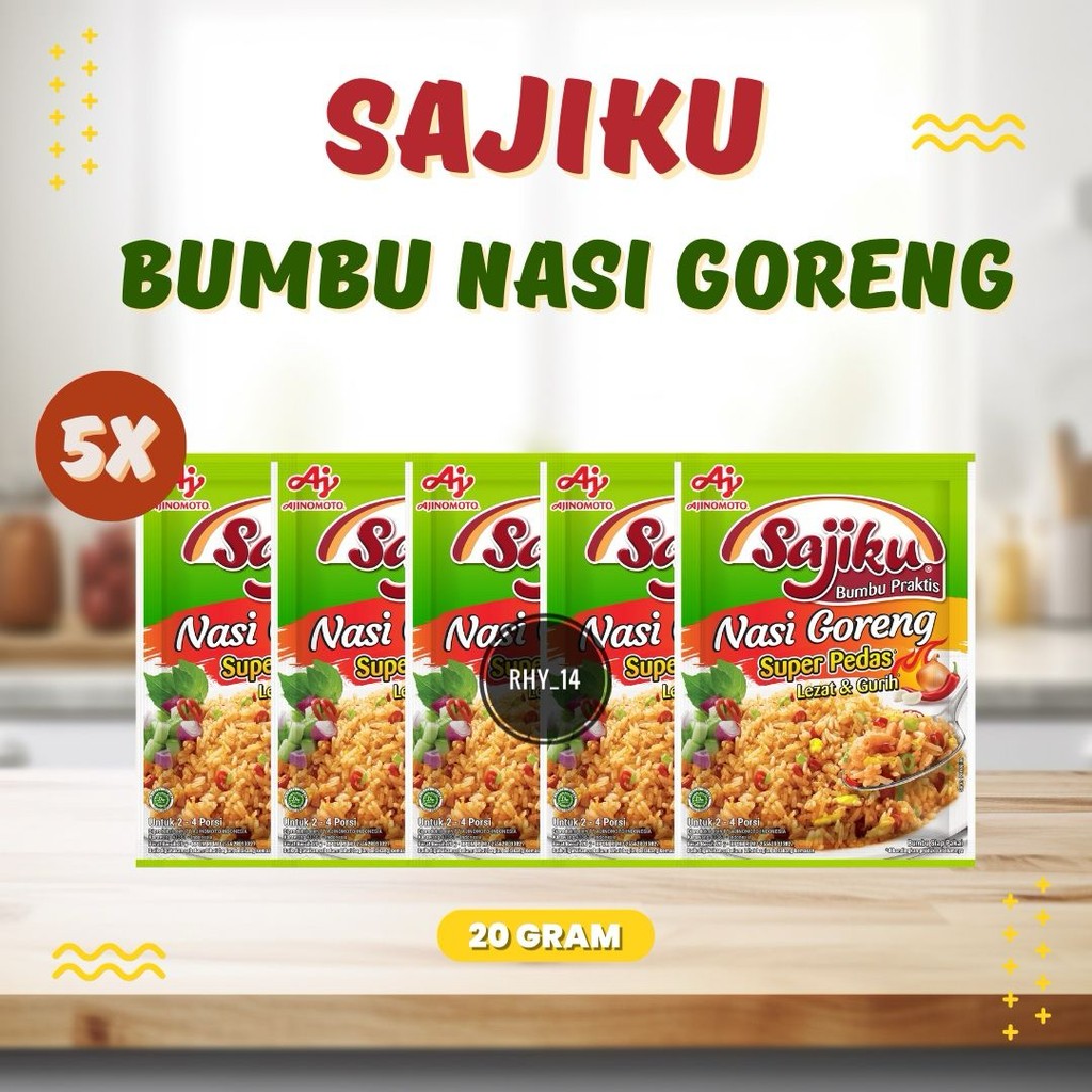 

5 sachet Bumbu Praktis SAJIKU / Bumbu Nasgor Instan