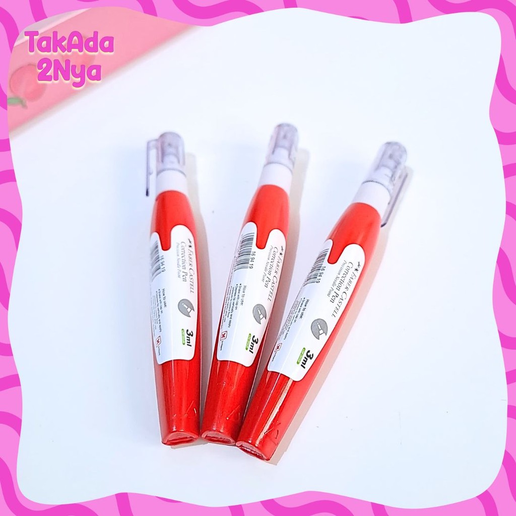 

Tip-x Cair Faber Castell Pen Correction tape mini tip-ex tipe-x Cair 3 ml Needle Point