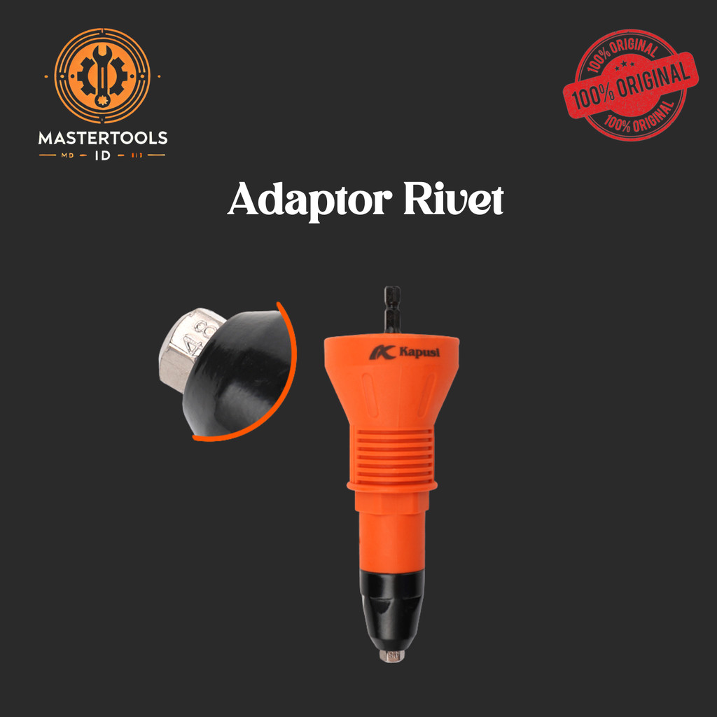 Kapusi Adaptor Rivet/Bor Listrik Kepala Mata Bor Tang Rivet Ukuran 160MM