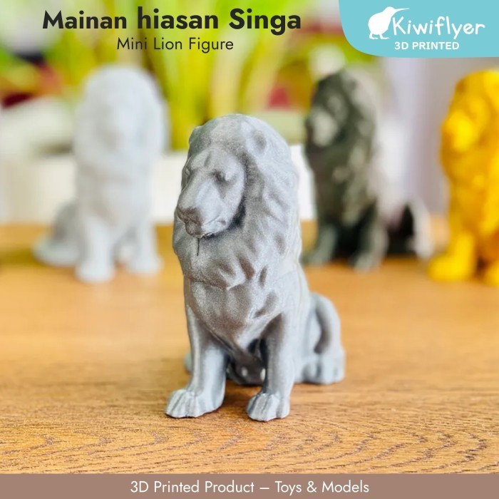 Mainan Hiasan Singa - Miniatur Patung Figur Hiasan lucu