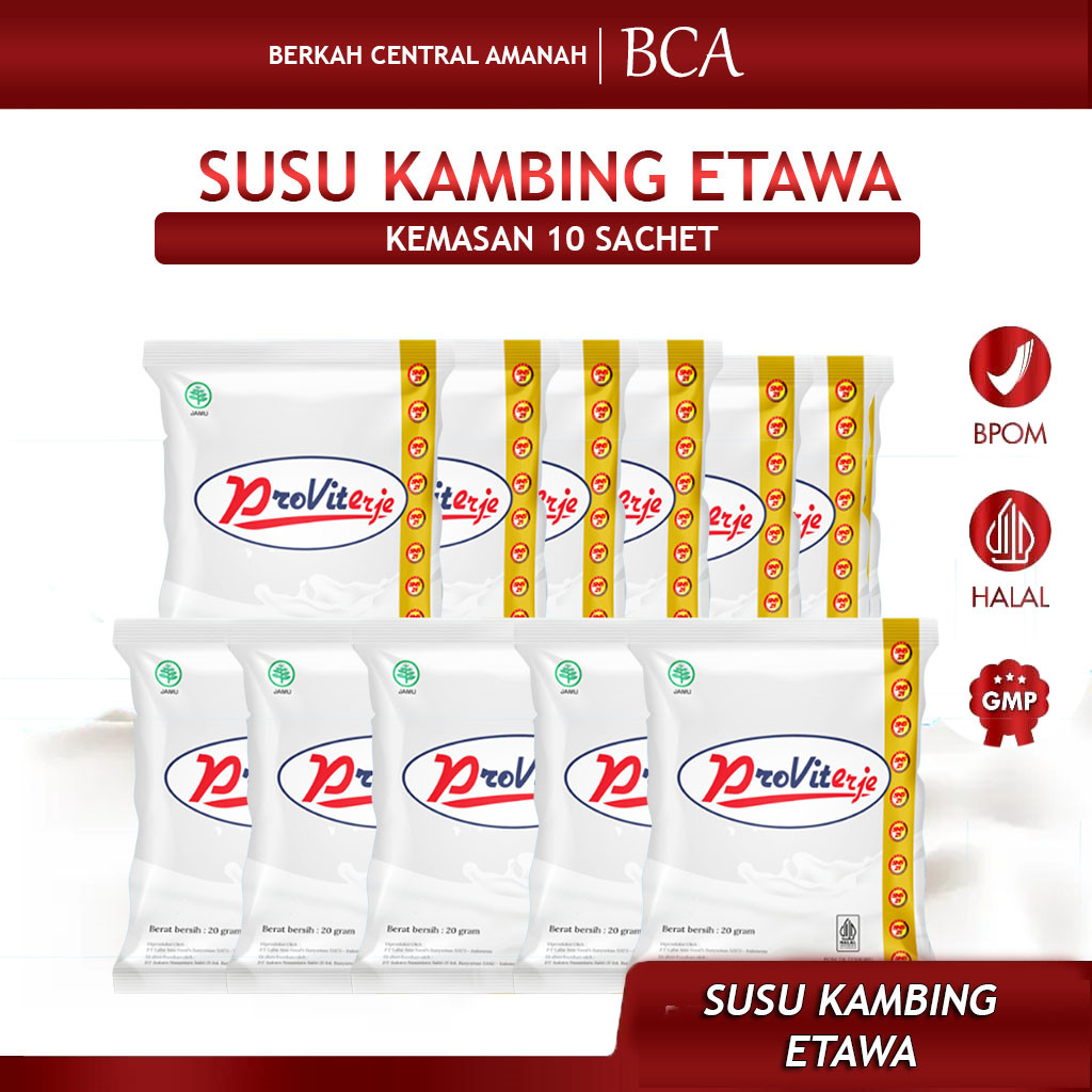 

10 Sachet Provit Susu Kambing Etawa Original Proviterje
