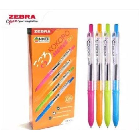 

[ N E W ] Pulpen / Pen Zebra Kokoro Sweet Gel 0.5mm - Hitam