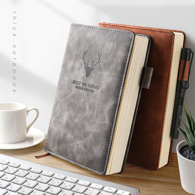 

【Dotding】A5 Buku 180 Lembar Catatan Kerja Kulit Jurnal Tebal Catatan Kerja Buku Catatan Buku Agenda Buku Harian Sampul Binder