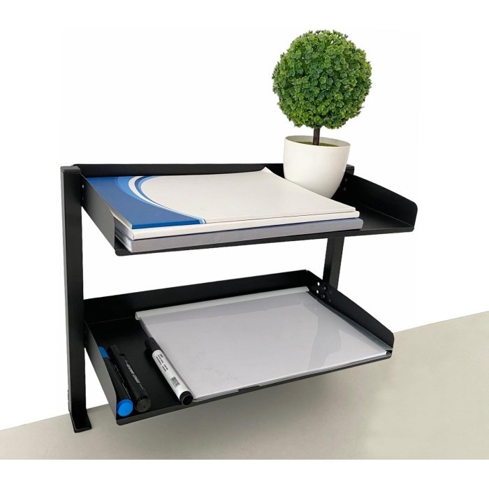 

Triple W Rak Meja Storage Desk Extension Tray Desktop Organizer Ambalan Premium - 2 Tray