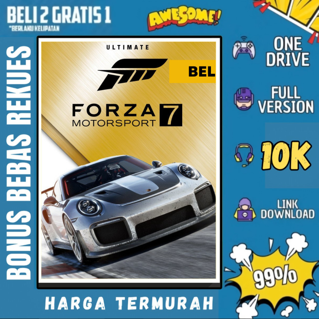 FORZA MOTORSPORT 7 ULTIMATE EDITION - GAME PC - GAME LAPTOP - PC GAMES - BELI 2 GRATIS 1 - ORIGINAL 