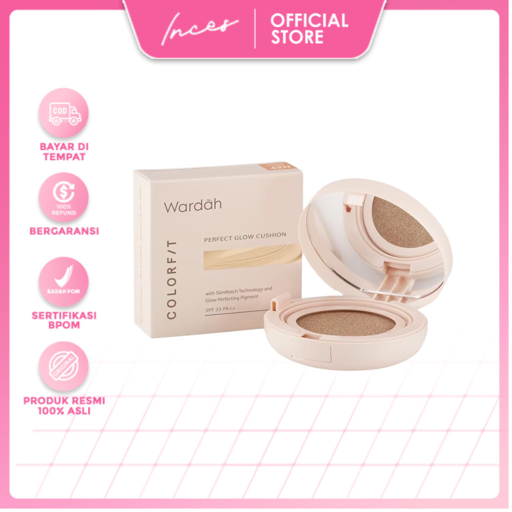 INCES - Wardah Colorfit Perfect Glow Cushion SPF 33 PA++