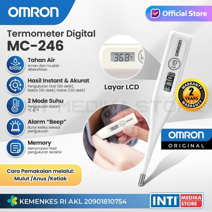 OMRON Termometer Digital MC 246 | Thermometer | Termometer Omron