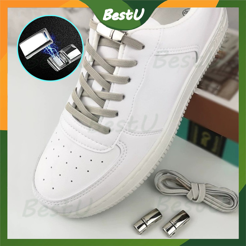 Set Tali Sepatu Elastis Magnet Simple/Lazy Shoelace Magnetic PREMIUM/Tali Sepatu Magnet Simple /Tali