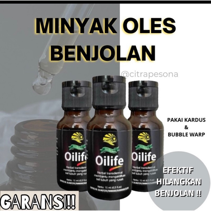 Oilife Oil Minyak Oles Penghilang Benjolan , Ambeien Tanpa Operasi Minyak Oles Benjolan