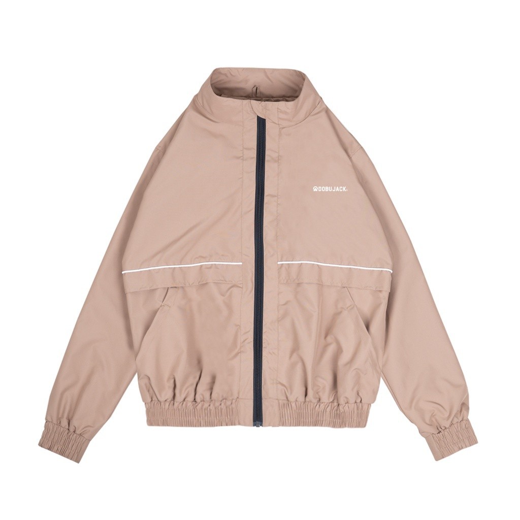 Jaket Trend / Dobujack Tracktop Suit Jacket Hipster Cream