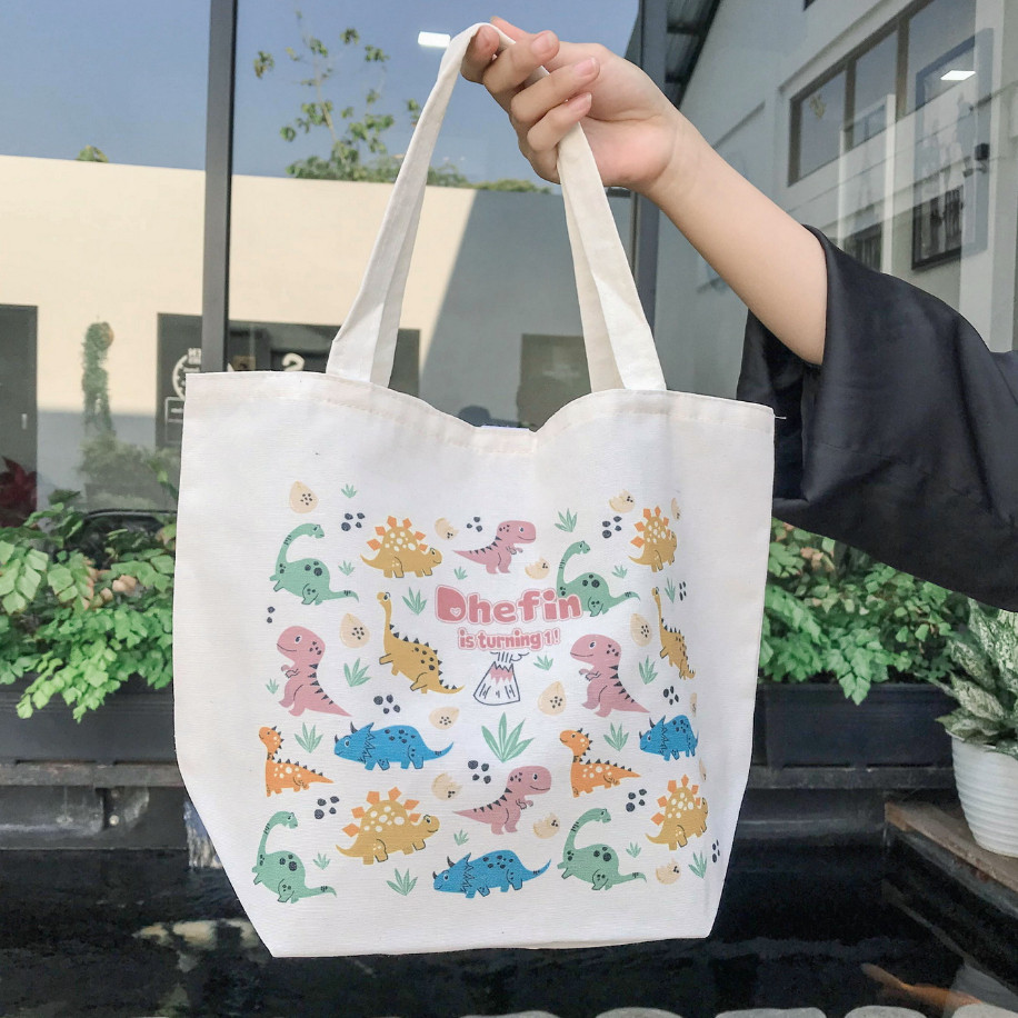 Tas ulang tahun anak blacu hampers ultah souvenir ukuran lebih besar