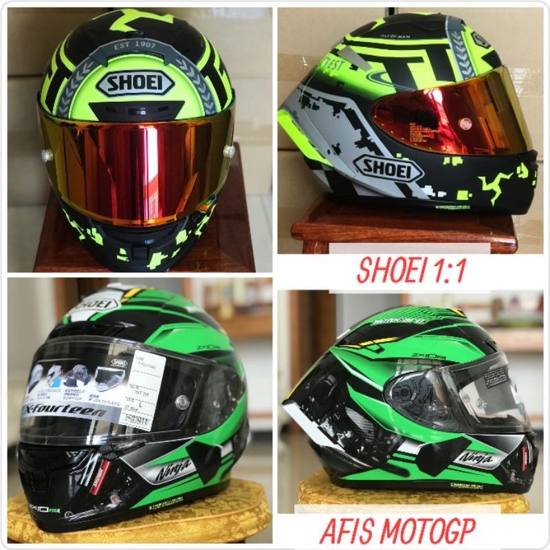 clone shoei x14 xspirit shoei 1:1 kawasaki helm shoei TT iom