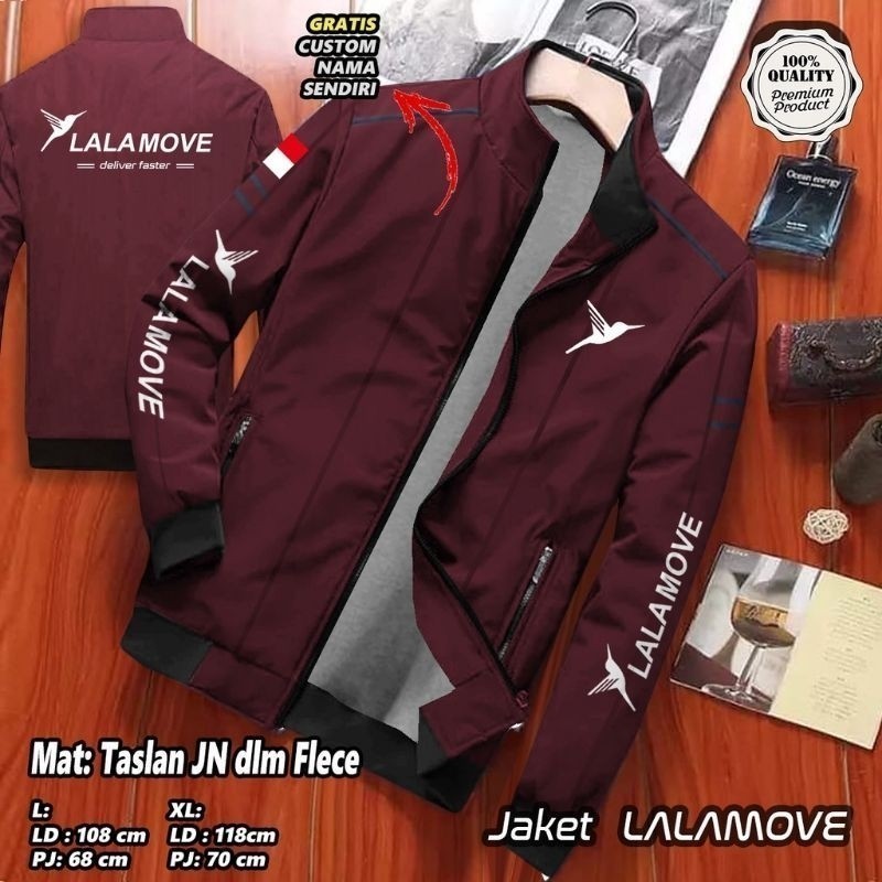 JAKET DRIVER LALAMOVE | JAKET PARASUT EXSPEDISI LALAMOVE INDONESIA | JAKET DRIVER LALAMOVE