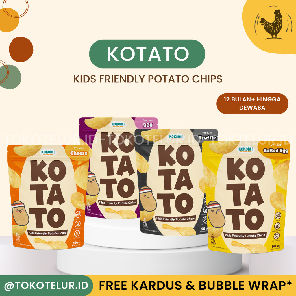 

Kokobi KOTATO - Potato Chips | Keripik Kentang Snack Sehat NO MSG