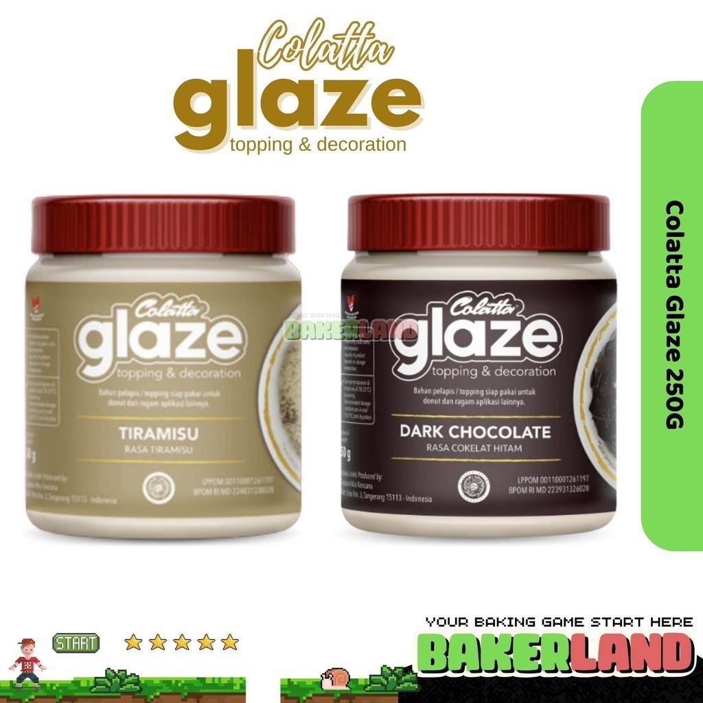 

Colatta Glaze / Selai Dark Cokelat 250gr / Selai Tiramisu 250gr / Selai Roti / Topping Selai Colatta Glaze