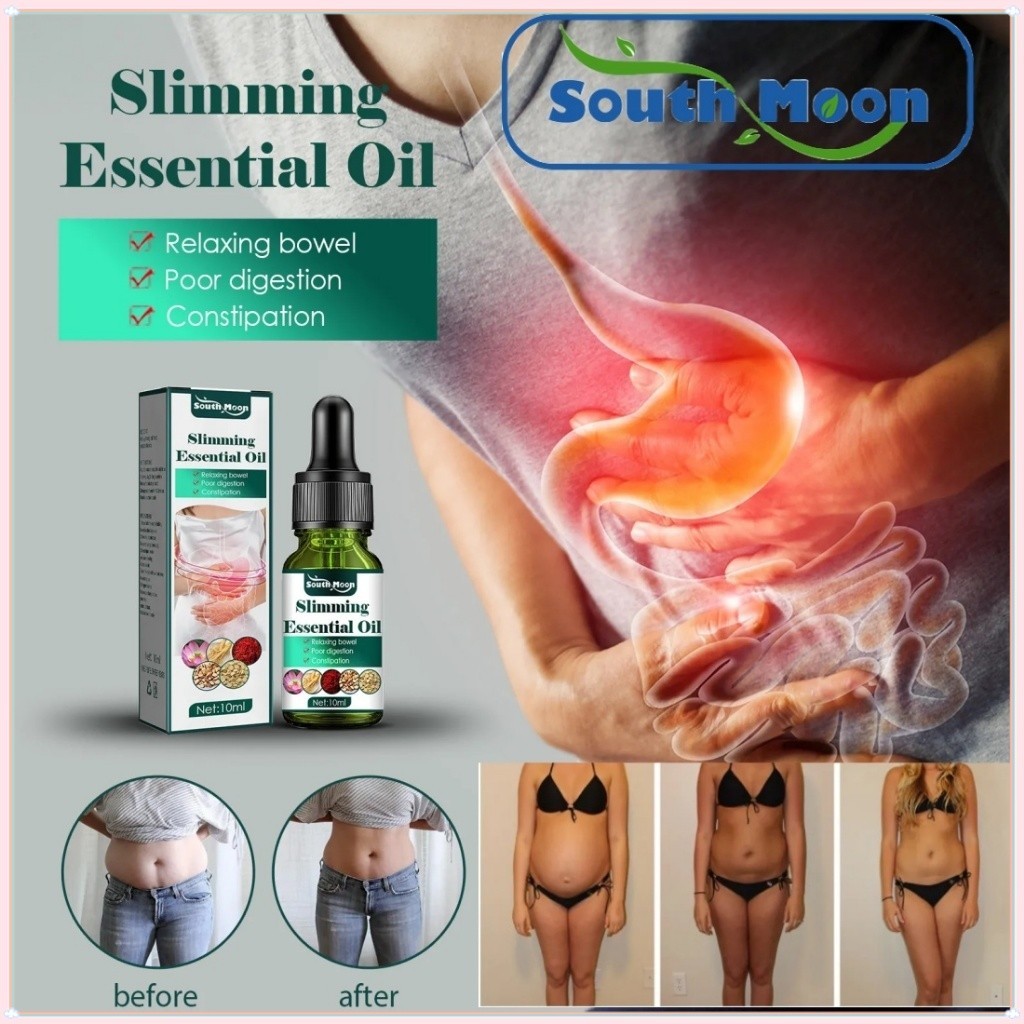 South Moon Slimming Essential Oil Body Care Tummy Slimming Cleaning And Draining Oil Bentuk Tubuh Pe