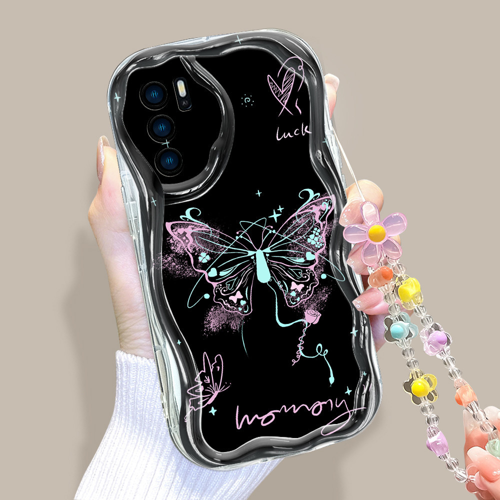 Casing Hp Untuk For OPPO A16 A16S Phone Case Softcase Kesing Sofcase Cassing Soft Butterfly B3 4004 