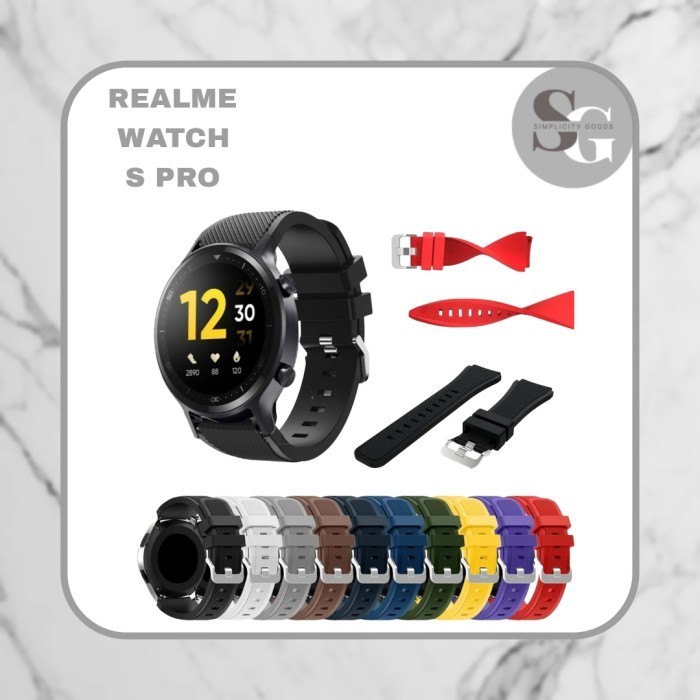 STRAP REALME WATCH S PRO SMARTWATCH MODEL S3 SILICONE TALI JAM 22MM