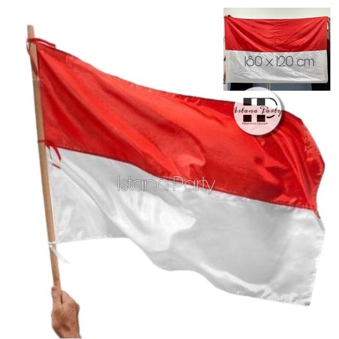 [180x120cm] Bendera Merah Putih / Bendera Indonesia / Bendera MP Kain