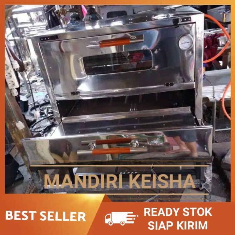 OVEN GAS MULTIFUNGSI PINTU BAWAH KHUSUS BUAT LAPIS LEGIT BAHAN STAINLES