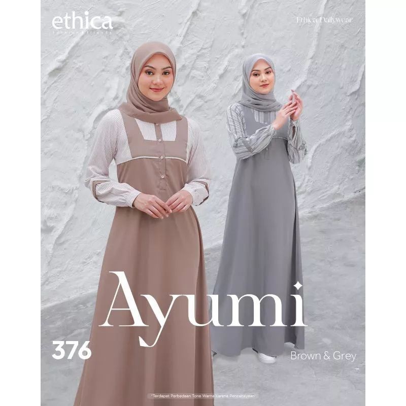 CUCI GUDANG Ethica Ayumi 376 | Gamis Ethica Terbaru | Gamis Kekinian | Gamis Daily | Gamis Remaja | 