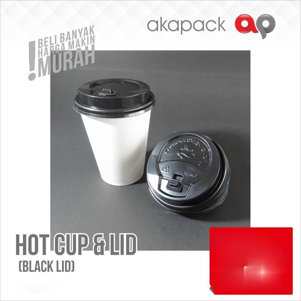 

Paper Cup 12 oz - Hot Cup + Tutup Putih