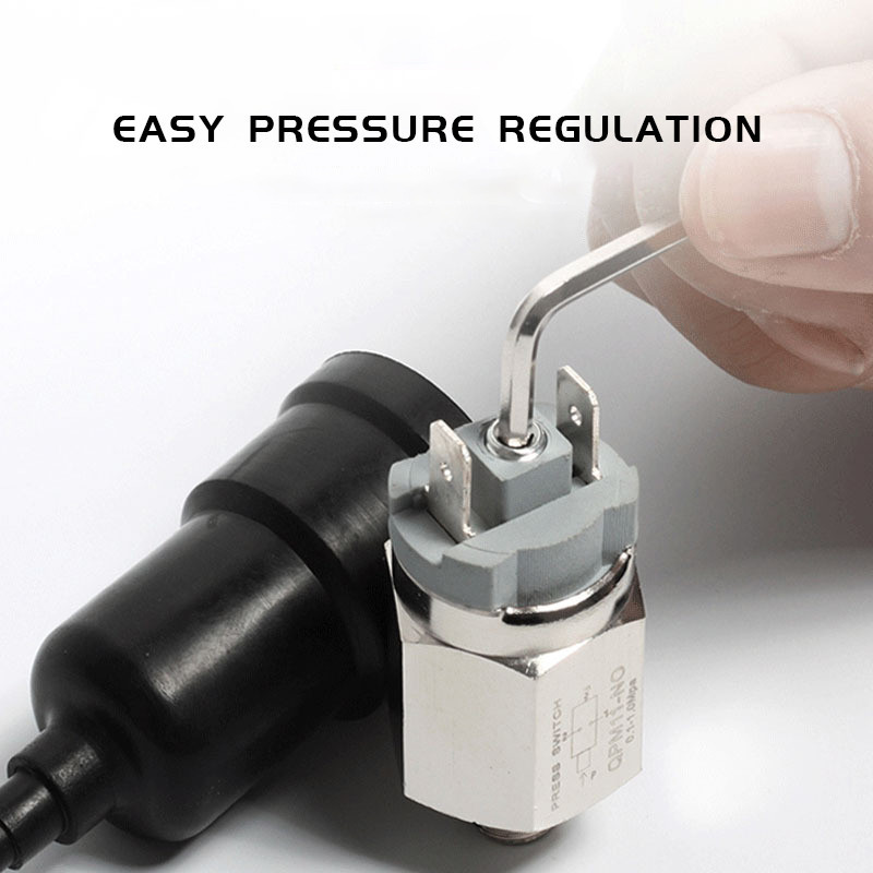QPM11-NC / QPM11-NO 1/4'' 1/8" Swtich Adjustable  Pressure Switch Wire External Thread Nozzle