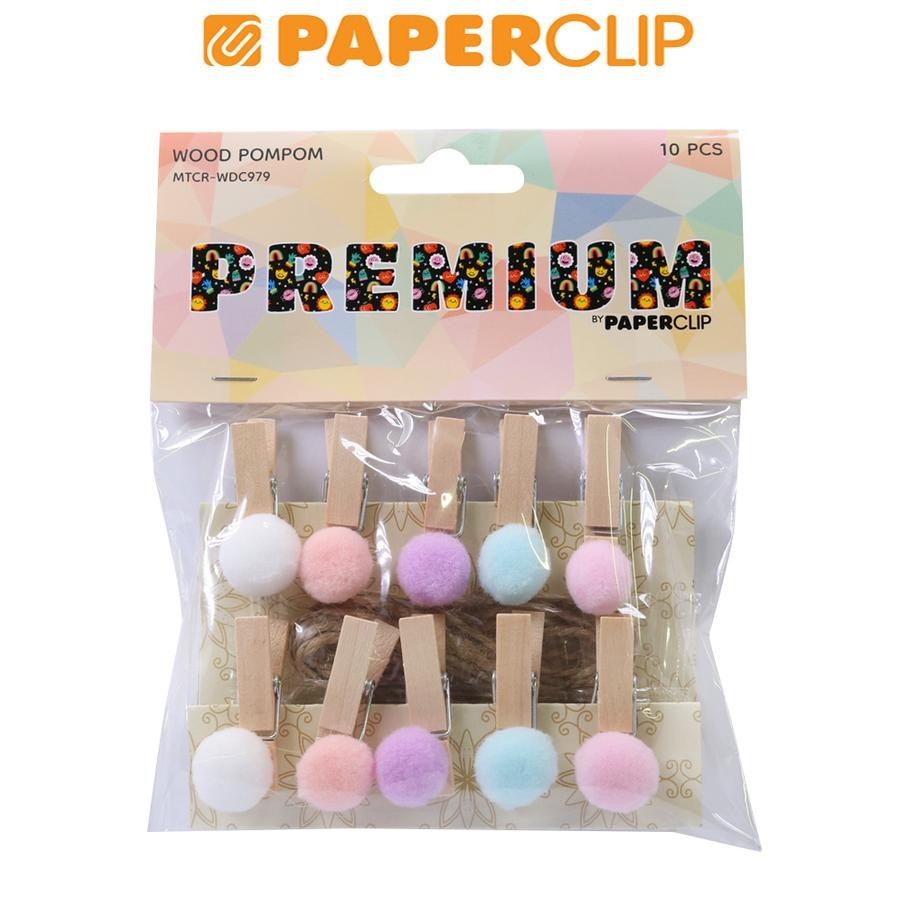 

PENJEPIT KAYU / CLIP WOOD WDC979 10P CLAP POMPOM