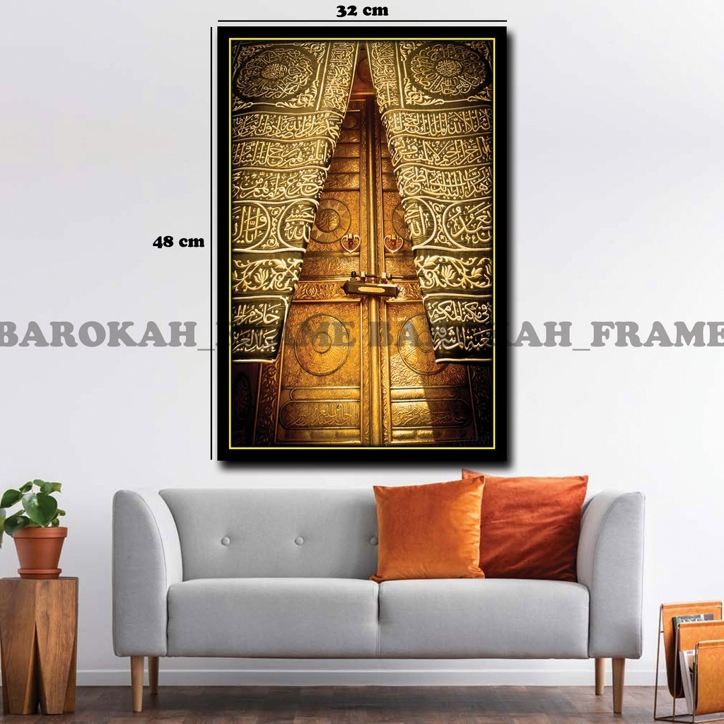 Pintu Kabah Makam nabi Mekah Mekkah Foto Gambar Poster Bingkai Dll 32x48cm BIM BIM STOREE