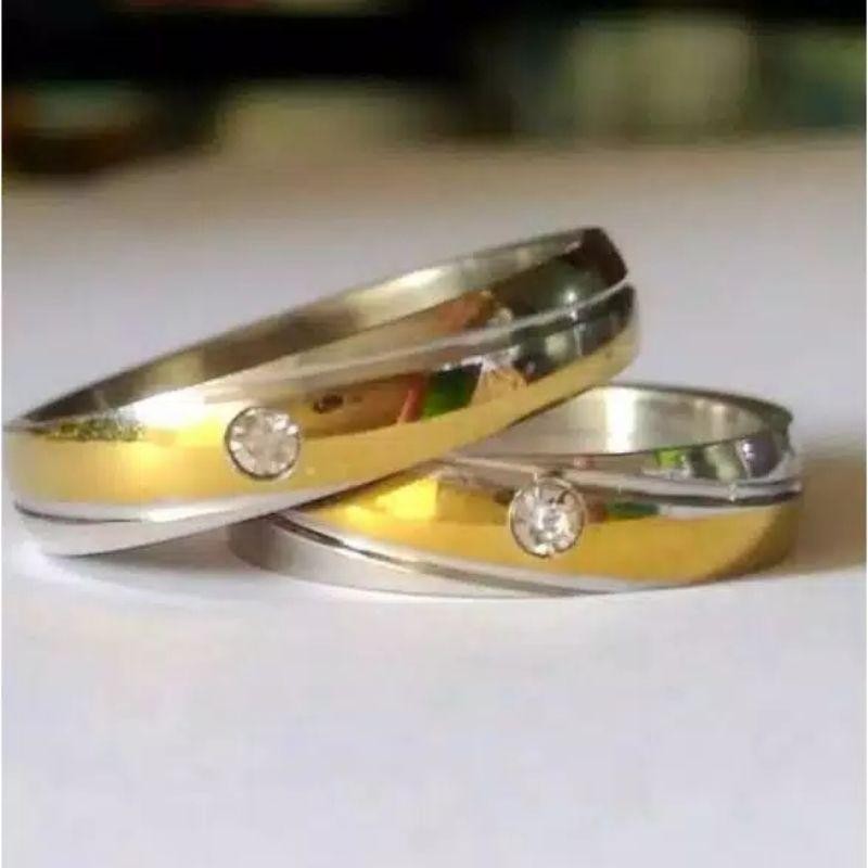 COD -  cincin couple 2 pcs / cincin titanium / cincin pasangan / cincin tunangan