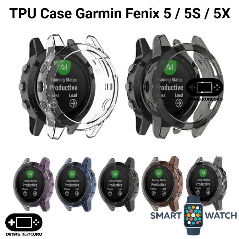 RAVE TPU Case Garmin Fenix 5 / 5S / 5X silicone silicon soft casing protector solar plus pro sapphir