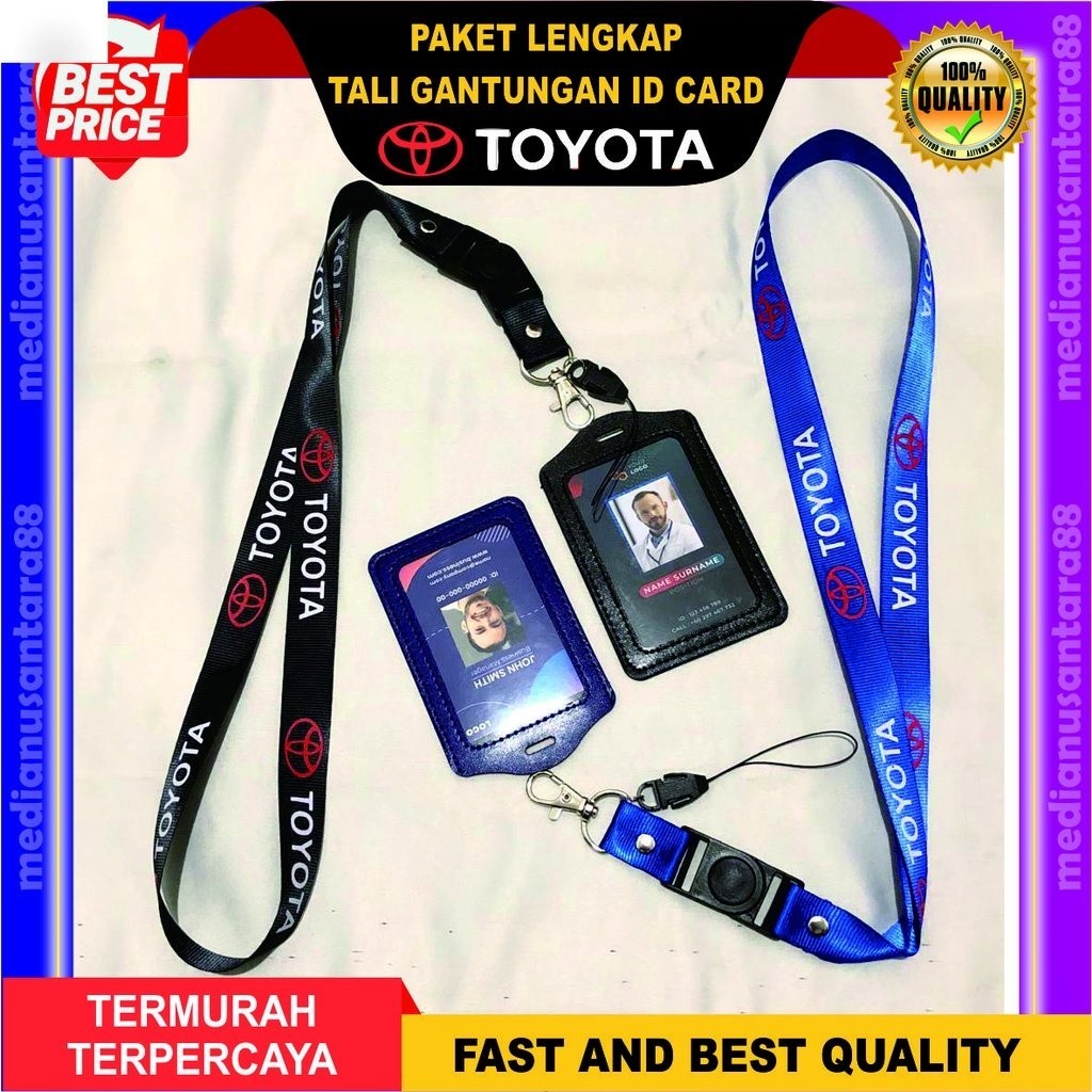 

TOYOTA Lanyard Tali Gantungan Id Card Paket Lengkap