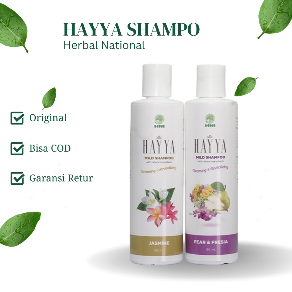 

100% ASLI - - SHAMPO HAYYA MILD - membantu membersihkan rambut dan kulit kepala dari debu dan kotoran - HNI BPOM