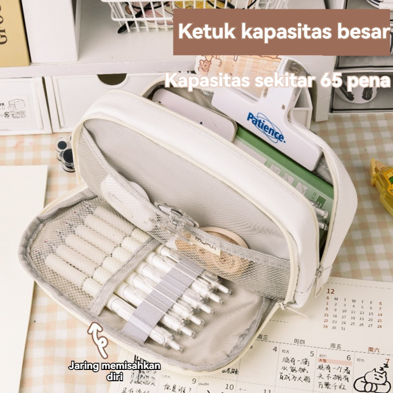 

【COD】 Kotak Pensil Kanvas Multiwarna Kotak Pena Estetika Kapasitas Besar Korea Perlengkapan Penyimpanan Alat Tulis Siswa Sekolah